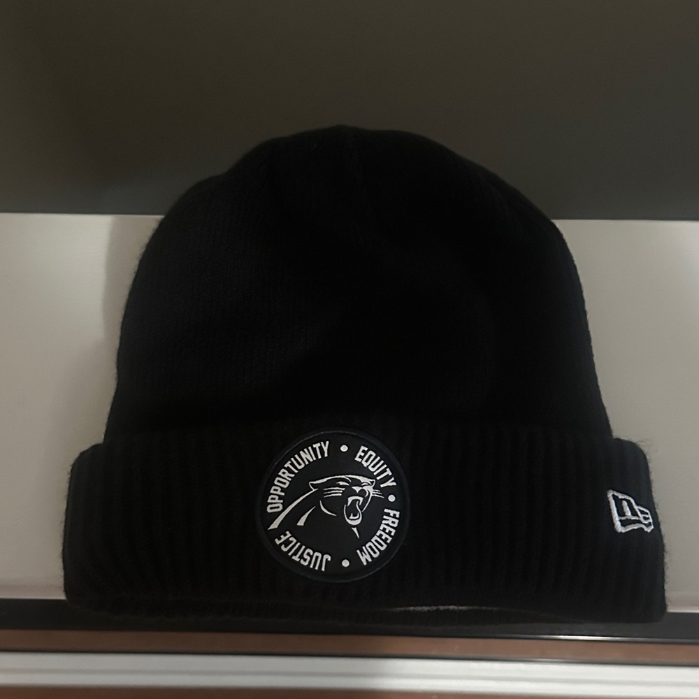 Carolina Panthers NFL Black Inspire Change Beanie